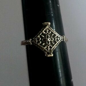 CELTIC FLOWER TITANIUM SILVER FOREVER WEAR NEW SIZE 7 RING